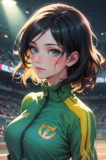394451-2046754046-Cowboy Shot,((glossy eyes)),1girl,20s,light_smile,closed_mouth,long black hair,dark blue eyes,track suit,in a baseball field,upp.png